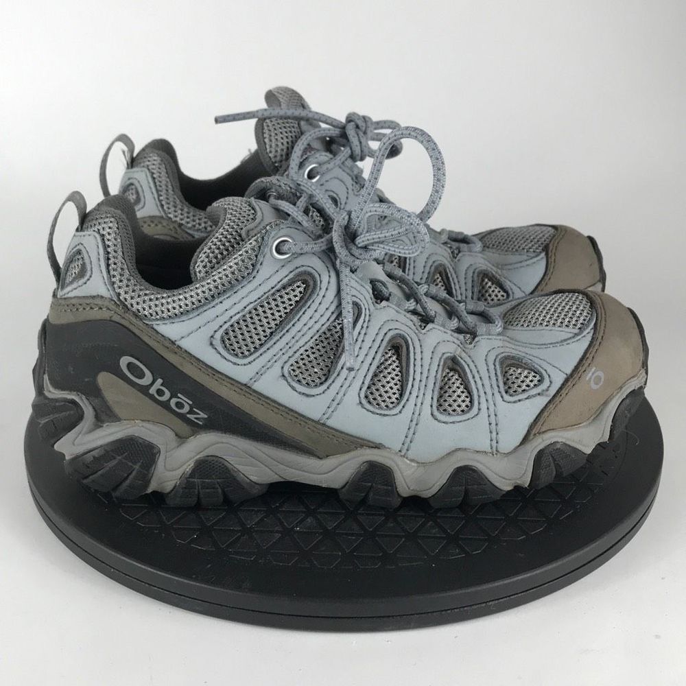 Oboz Low Top Hiking Boots Low Top Gray/Blue Women’s Size 8.5 - Picture 4 of 12